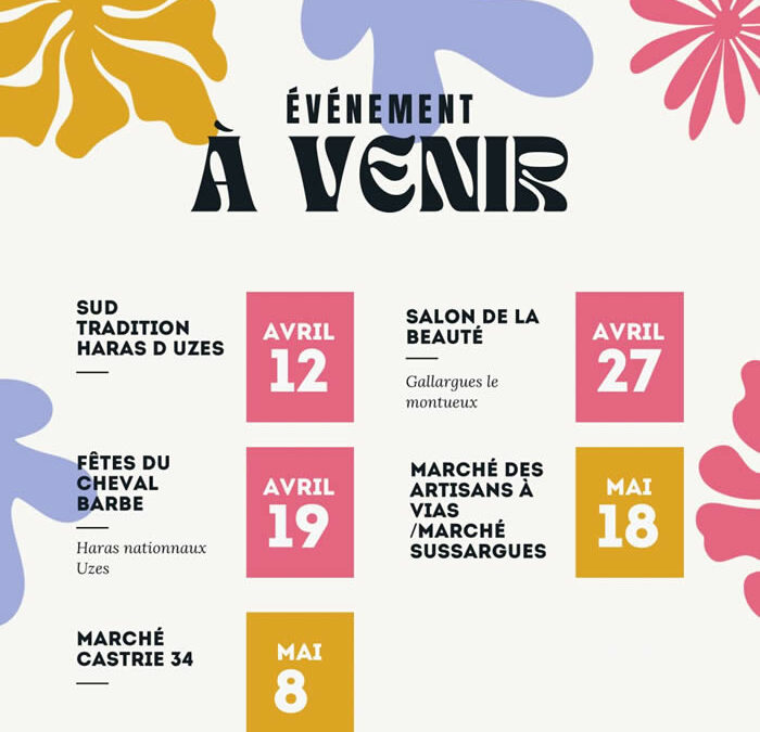 Programme pour Avril-Mai 2025